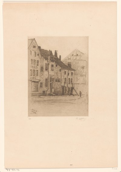 Staré domy na Place Verte, ve Verviers Vieilles maisons, Place Verte (Verviers) (původní název) od Philip Zilcken