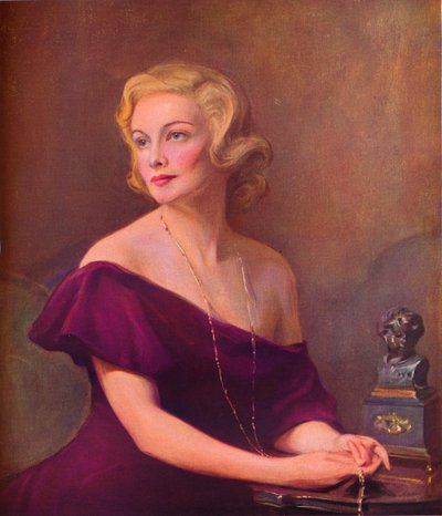 Portrét Madeleine Carrollové, 1935, 1936. od Philip de László