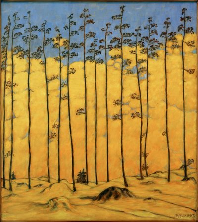 Modříny, (horská krajina) od Philipp Bauknecht