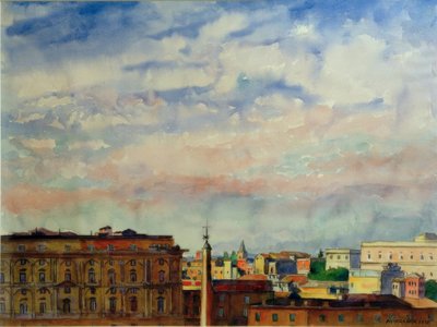 Mraky nad Římem od Philipp Franck