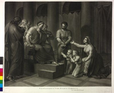 Vespasián a Julius Sabinus od Philipp Friedrich Hetsch