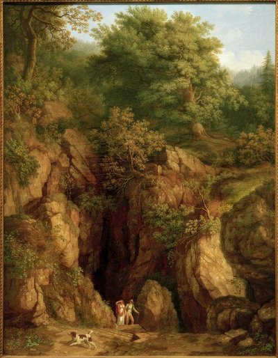J.Ph. Hackert, jeskyně svatého Františka na Monte Verna I. od Philipp Hackert