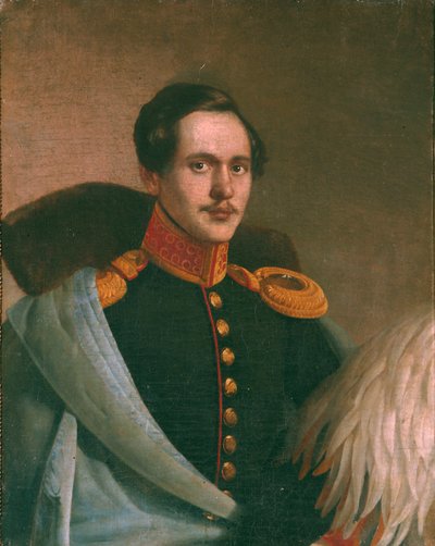 Portrét básníka Michaila Lermontova 1814-1841, 1834 od Philipp Osipovich Budkin