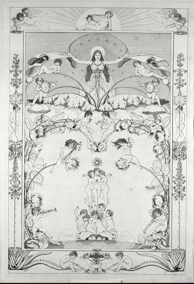 Večerní ... (rytina) od Philipp Otto Runge