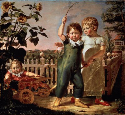 Portrét dětí Hulsenbeck Malba od Philippa Otto Rungeho (1777-1810) 1805 Sun. 130,5x140,5 cm Hamburk, Kunsthalle od Philipp Otto Runge