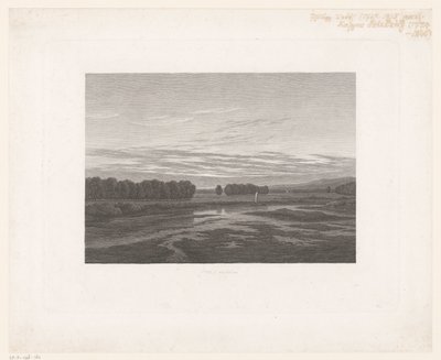 Pohled na Labe Abend an der Elbe od Philipp Veith