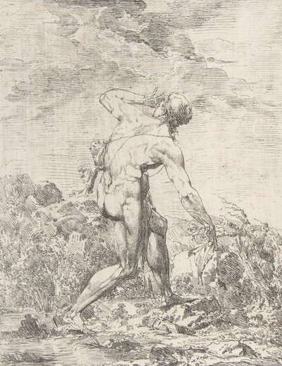 Milo z Crotonu, n. d., n. d. od Philippe Auguste Hennequin
