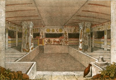 Sepulkrální místnost v Caere od Philippe Benoist