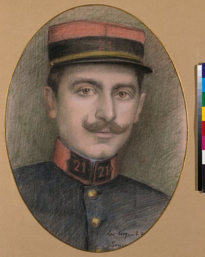 Seržant 21. pěšího pluku (pastel na papíře) od Philippe Galard