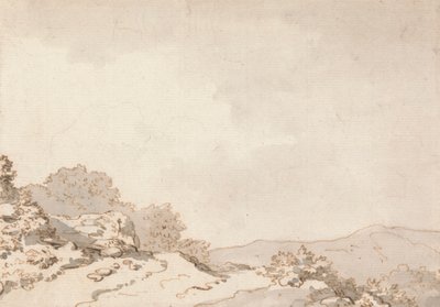 Cesta na kopci od Philippe Jacques de Loutherbourg