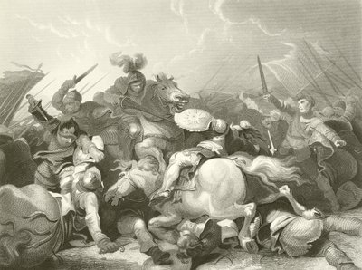 Bitva o Bosworth Field od Philippe Jacques de Loutherbourg