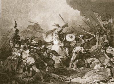 Bitva o Hastings od Philippe Jacques de Loutherbourg