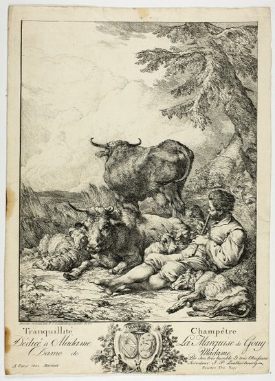 Tranquil Peasant od Philippe Jacques de Loutherbourg II