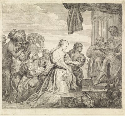 Návštěva královny Seby od Philippe Lambert Joseph Spruyt