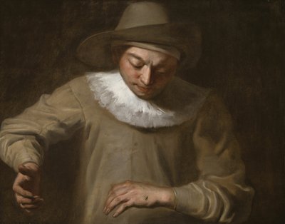 Pierrot chytá mouchu od Philippe Mercier