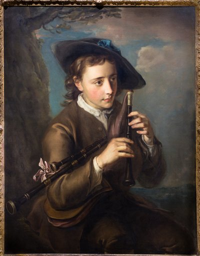 Piper, asi 1740 (olej na plátně) od Philippe Mercier