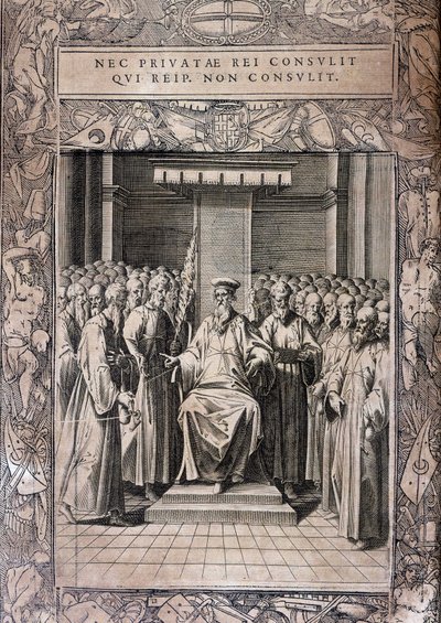 Rada stanov Maltézského řádu „Statuta Hospitalis Hervsalem““ (Rada rytířů), Philippe Thomassin, konec 16. století od Philippe Thomassin