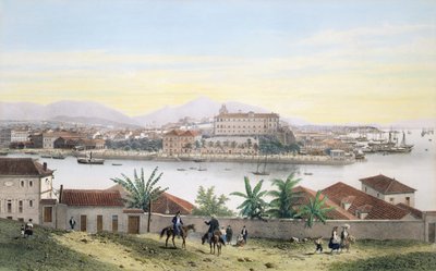 Rio de Janeiro (litho barva) od Philippe and Ciceri Eugene Benoist