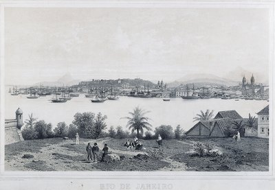 Devět panoramatických výhledů na Rio de Janeiro: Z Ilha das Cobras od Philippe and Ciceri Eugene Benoist