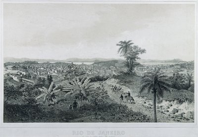 Devět panoramatických výhledů na Rio de Janeiro: Ze strany země Morro de Senado od Philippe and Ciceri Eugene Benoist