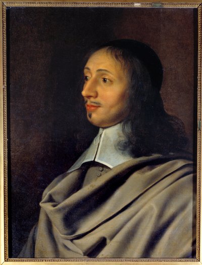 Portrét Antoine Le Maistre (nebo Lemaistre, Le Maitre) (1608-1646), profesor rétoriky a dikce dramatika Jean Racine Velká postava jansenismu, byl členem rodiny Arnauldů - Kopie původního ztraceného portrétu Philippe de Cham od Philippe de (after) Champaigne
