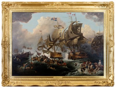 Slavný první červen od Philippe de (after) Loutherbourg