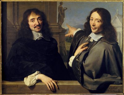 Portrét dvou mužů: Francois Mansart (1598-1666) a Claude Perrault (1613-1688) od Philippe de (attr. to) Champaigne