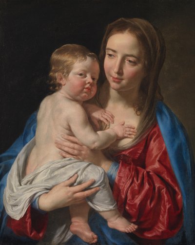 Marie s dítětem od Philippe de Champaigne