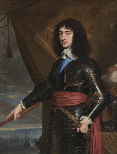Portrét anglického krále Karla II., 1653 od Philippe de Champaigne