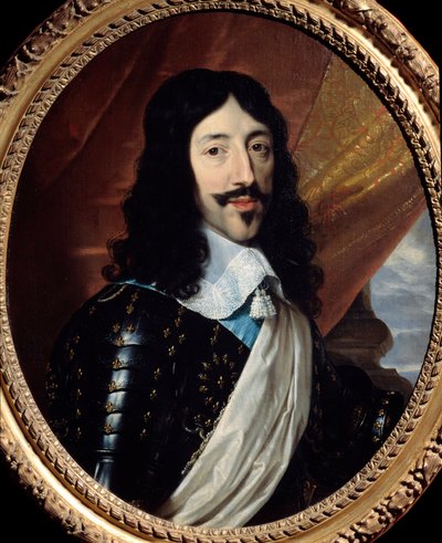 Portrét francouzského krále Ludvíka XIII. (1601-1643) Obraz Philippe de Champaigne (1602-1674) 17. století Sun. 0,75x0,62 m Paříž, Musee Carnavalet - Portrét francouzského krále Ludvíka XIII. (1601-1643). Obraz Philippe de Champaigne (1602-1674) od Philippe de Champaigne