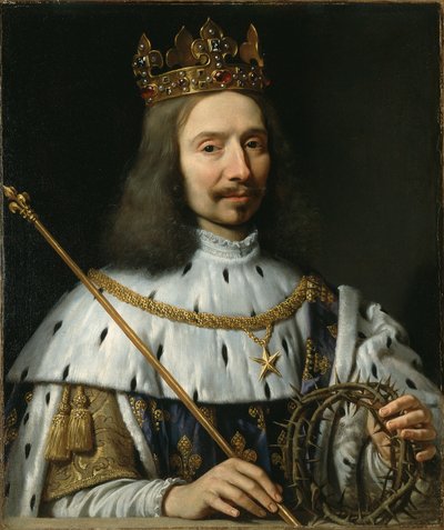 Vincent Voiture jako svatý Ludvík, asi 1640-48 (olej na plátně) od Philippe de Champaigne