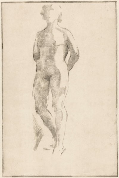 Stojící nahá žena s rukama za zády od Philippus de Groot (signed by artist)