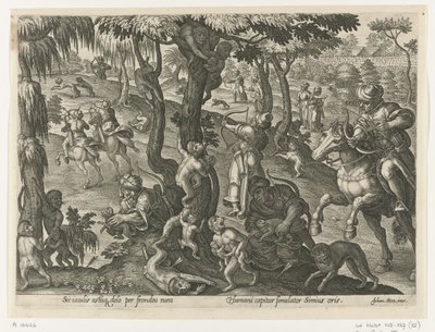 Apenjacht Jachttaferelen (název série) Ve kterém každý druh lovu, drůbeže a rybaření (název série) od Philips Galle