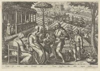 Jacht op de grasmus Jachttaferelen (název série) Ve kterém každý druh lovu, drůbeže a rybaření (název série) od Philips Galle