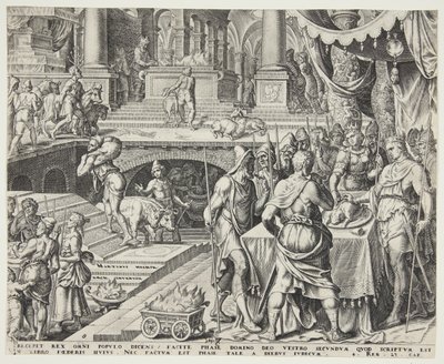 Josiah slaví Pesach od Philips Galle