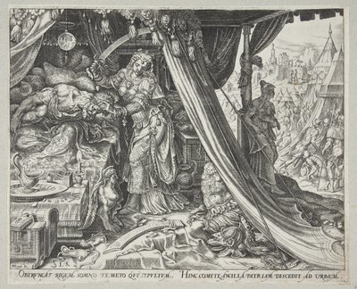 Judith zabíjela Holoferna od Philips Galle
