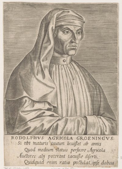 Portrét Rudolfa Agricoly od Philips Galle