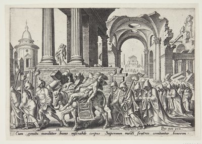 Pohřeb Samsona od Philips Galle