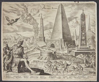 Egyptské pyramidy od Philips Galle