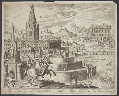 Babylonské hradby od Philips Galle