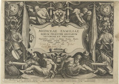 Titelprent van de série Medicejské rodiny Familiegeschiedenis van het geld De