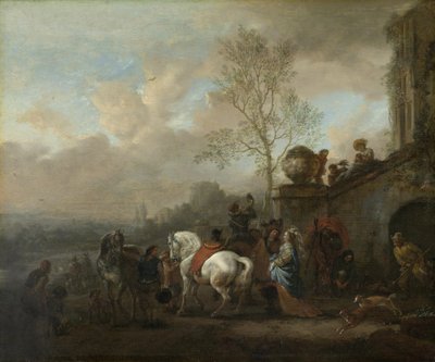 Odjezd na lov od Philips Wouwerman