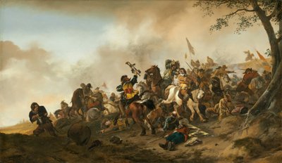 Bojová scéna, c. 16451646. od Philips Wouwerman