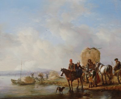 Vozík na seno od Philips Wouwerman