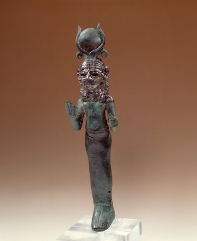 Orientální starožitnosti: fénická bohyně. Soška z bronzu a stříbra. 700-600 před naším letopočtem. Paříž, muzeum Louvre od Phoenician