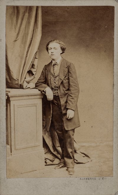 Portrét skladatele Louise Diémera 1843-1919, c. 1875. od Photo studio Alphonse and Cie.
