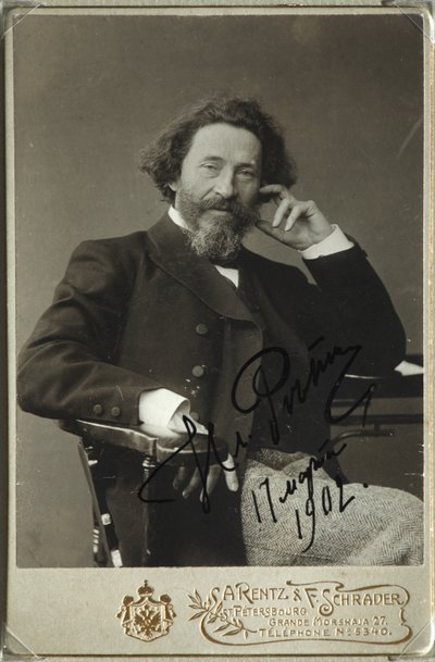 Portrét umělce Ilji Repina 1844-1930 od Photo studio H. Rentz and F.