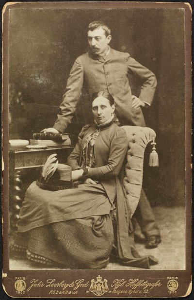 Portrét Mette a Paula Gauguinových, 1885. od Photo studio Julie Laurberg and Franziska