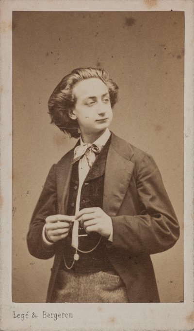 Portrét houslisty a skladatele Henriho Kettena 1848-1883. od Photo studio Legé and Bergeron.