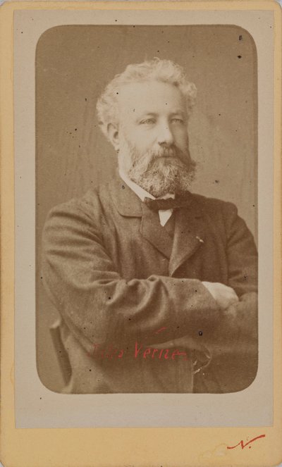 Portrét Julese Verna 1828-1905, c. 1870. od Photo studio Nadar.